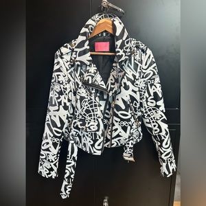 Azalea Wang Vegan leather Jacket sz M